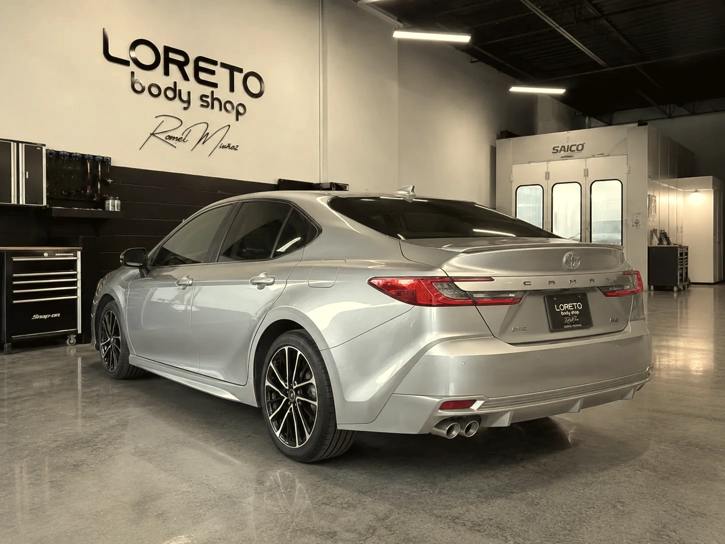 Toyota Camry in a cream, champagne or light gold finish