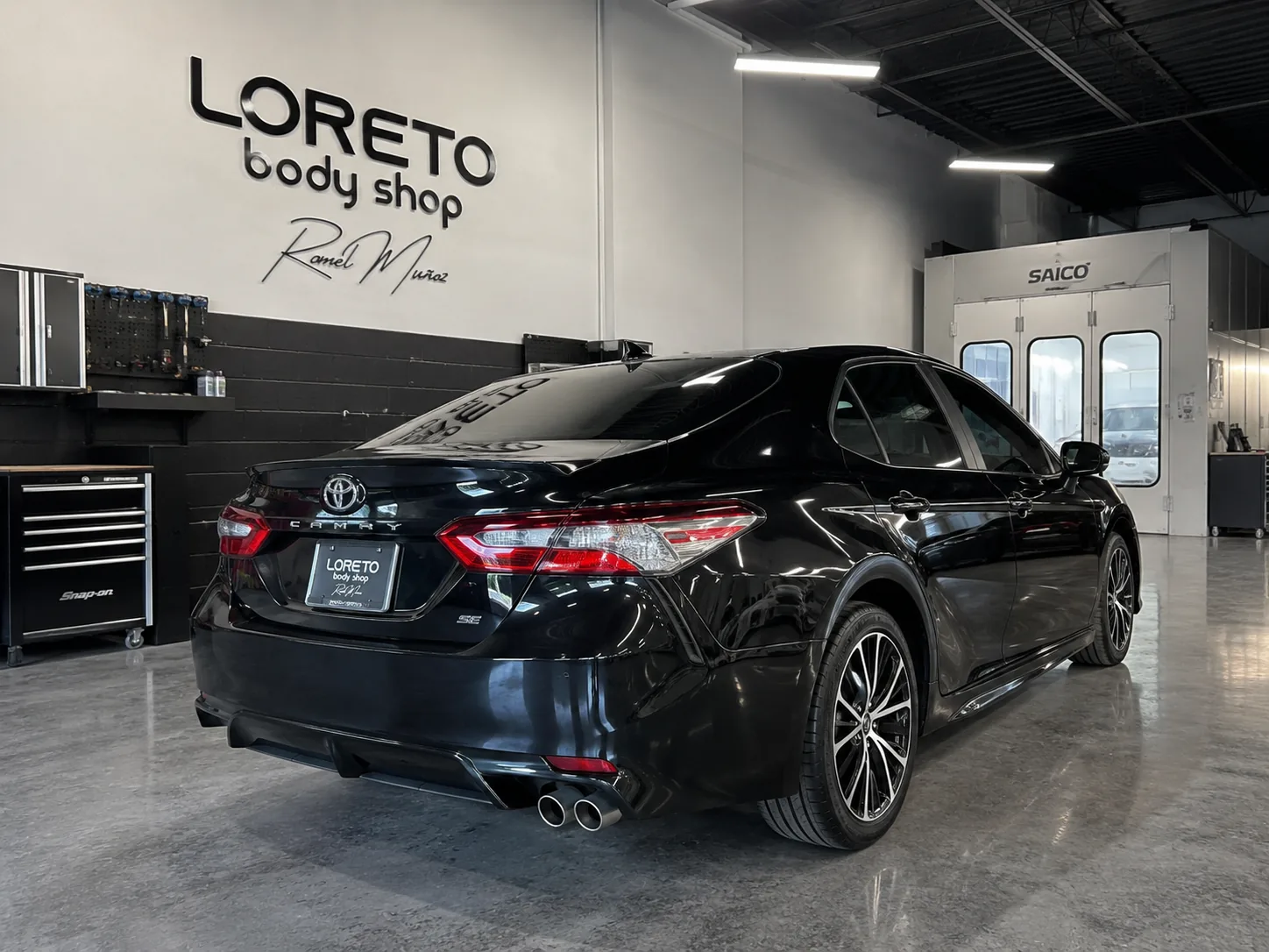 Toyota Camry finished in black